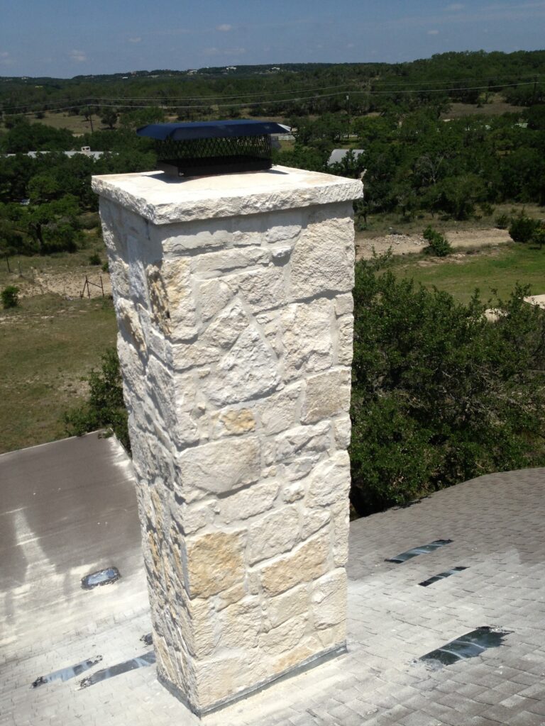 LightningStrikeAfter1_IMG_0607 - Capitol Chimney + Fireplace Services Chimney repair after a lightning strike